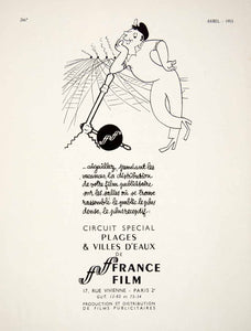 1953 Ad 17 Rue Vivienne France Film French Advertisement Movie Summer VEN8