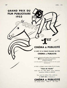 1953 Ad Cinema Publicite 116 Champs Elysees Plus De Folies Advertising VEN8
