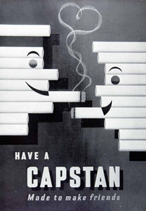 capstan cigarette original 1954 Print Capstan Cigarette Love Smoking English Advertisement Smoke VEN8