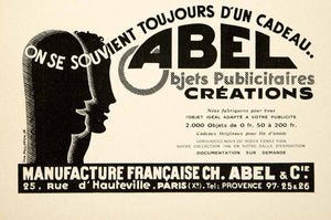 1935 Ad Vintage French Art Deco Abel & Cie Paris Advertising Jan Philippon VEN9