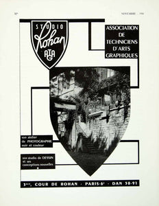1958 Ad Studio Rohan Paris Association de Techniciens d'Arts Graphiques VENA1