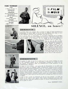 1958 Article French Advertising Film Moulinets de Peche Mitchell Fishing VENA1