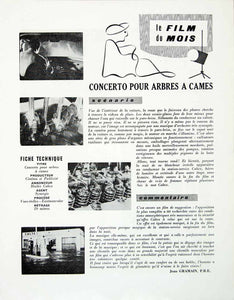 1958 Article French Film Advertising Huiles Caltex Oil Lubricants Movie VENA1