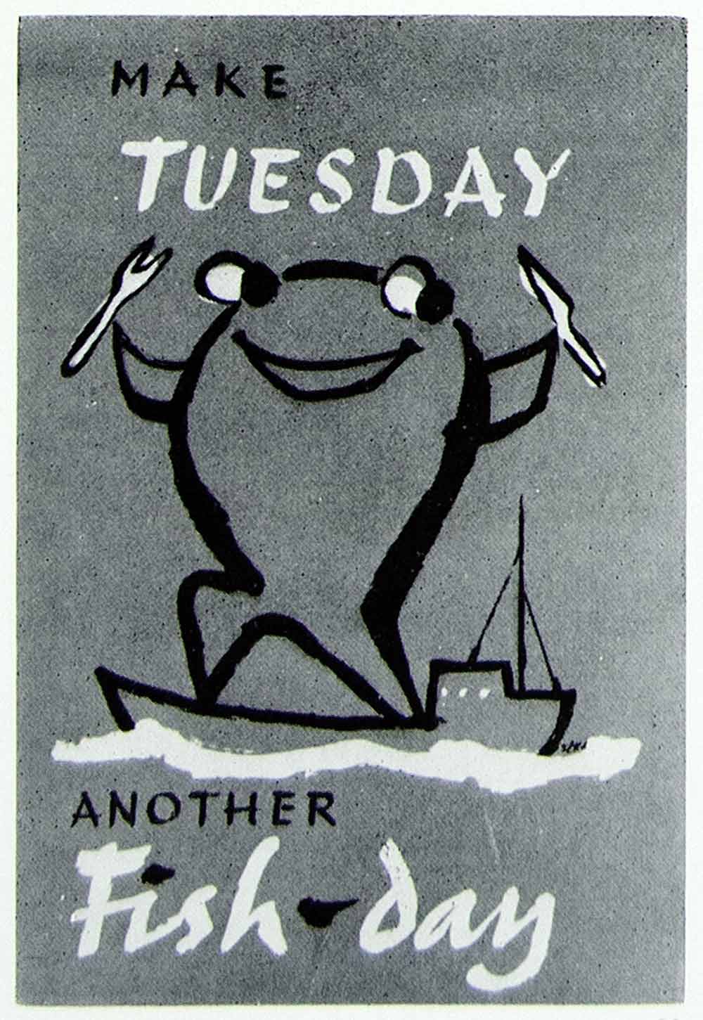 1957 Print Hans Schleger Zero Art British Advertising Poster Mac Fisheries VENA1