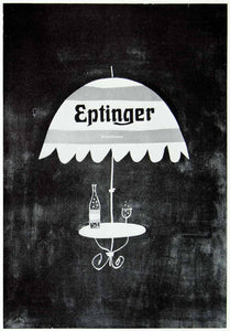 1957 Print Herbert Leupin Art Advertising Poster Eptinger Mineral Water VENA1