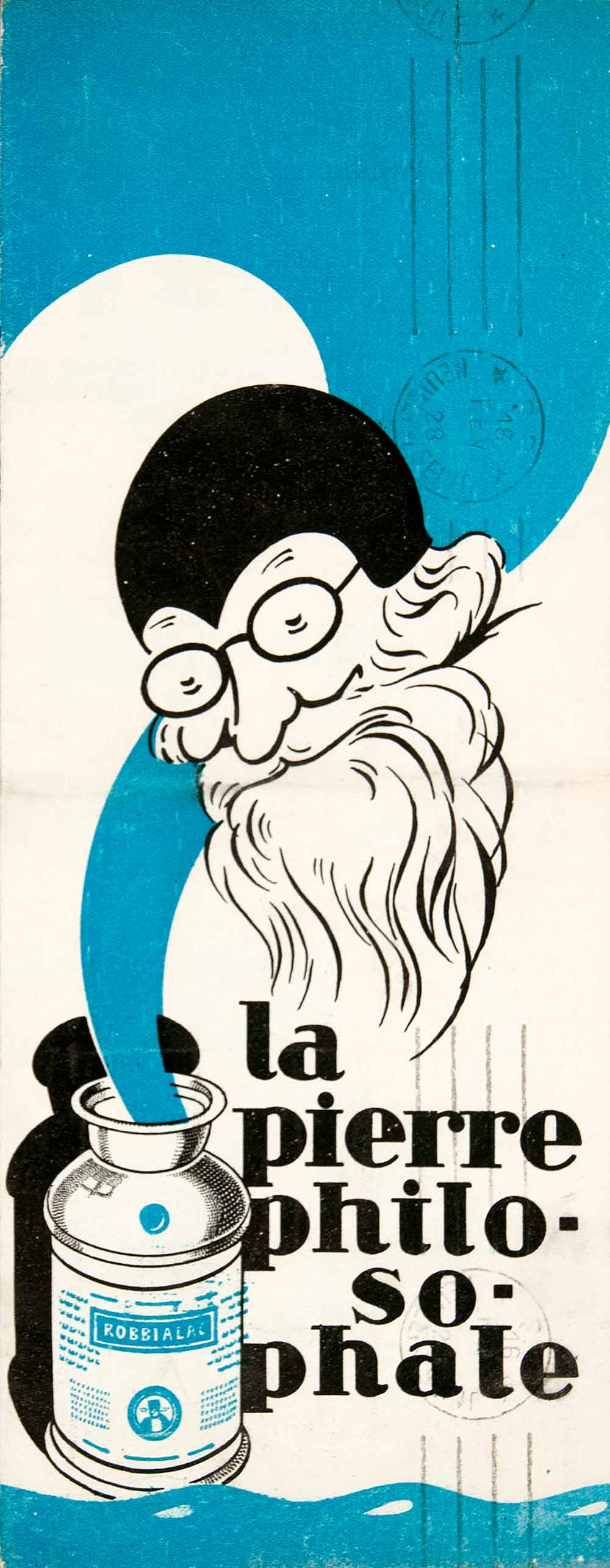 1927 Print Brochure Sample Robbialac Publicite Presse French Philosopher's VENA2
