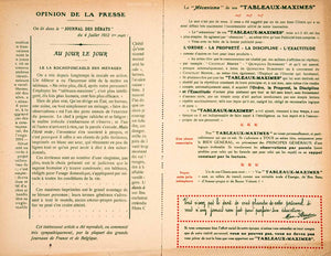 1925 Print Catalog Tableaux-Maximes Robert 57 Rue Louis-Blanc Rule French VENA2