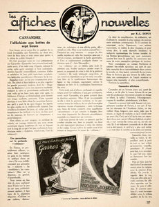 1925 Article Cassandre French Advertising Garres Aero-Club Pivolo Lekid VENA2