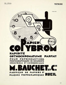 1928 Advert Papier Copybrom M Bauchet Pueil French Dorland Coping Paper VENA3