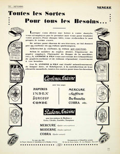 1927 Advert Antoine Typewriter Ribbon Carbon Paper Suffren Cobra Surcouf VENA3