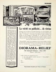 1926 Ad Diorama-Relief 56 Boulevard Exelmans Paris Advertising Marketing VENA3