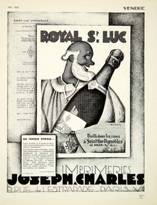 1930 Ad Royal St. Luc Leon Dupin Joseph Charles Printing 9 Rue De VENA3