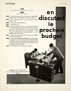 1930 Jardin Modes Dorland Advertising Agency 65 Ave Champs-Elysees Paris VENA3