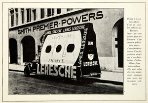 1930 Print Lames Leresche Automobile Advertising Smith Premier Powers VENA3
