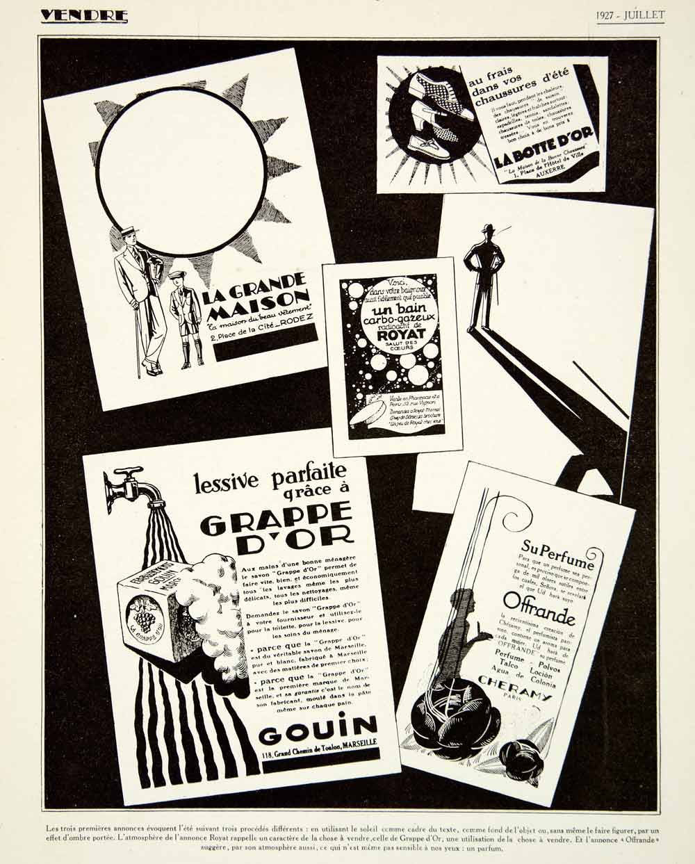 1927 Print Gouin Cheramy Royat Botte D'Or Fashion Hygiene Advertising Soap VENA3