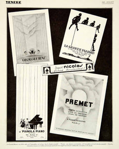 1927 Print Georges Irat Depot Nicolas Premet Pianola Aeolian Grande Maison VENA3