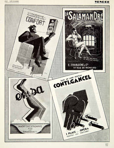 1927 Print Emsa Salamandre Radiator Heating Conti Gacel Advertising VENA3