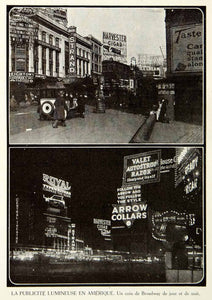 1926 Print Light Advertising Broadway Royal Arrow Harvester Autostrop View VENA3