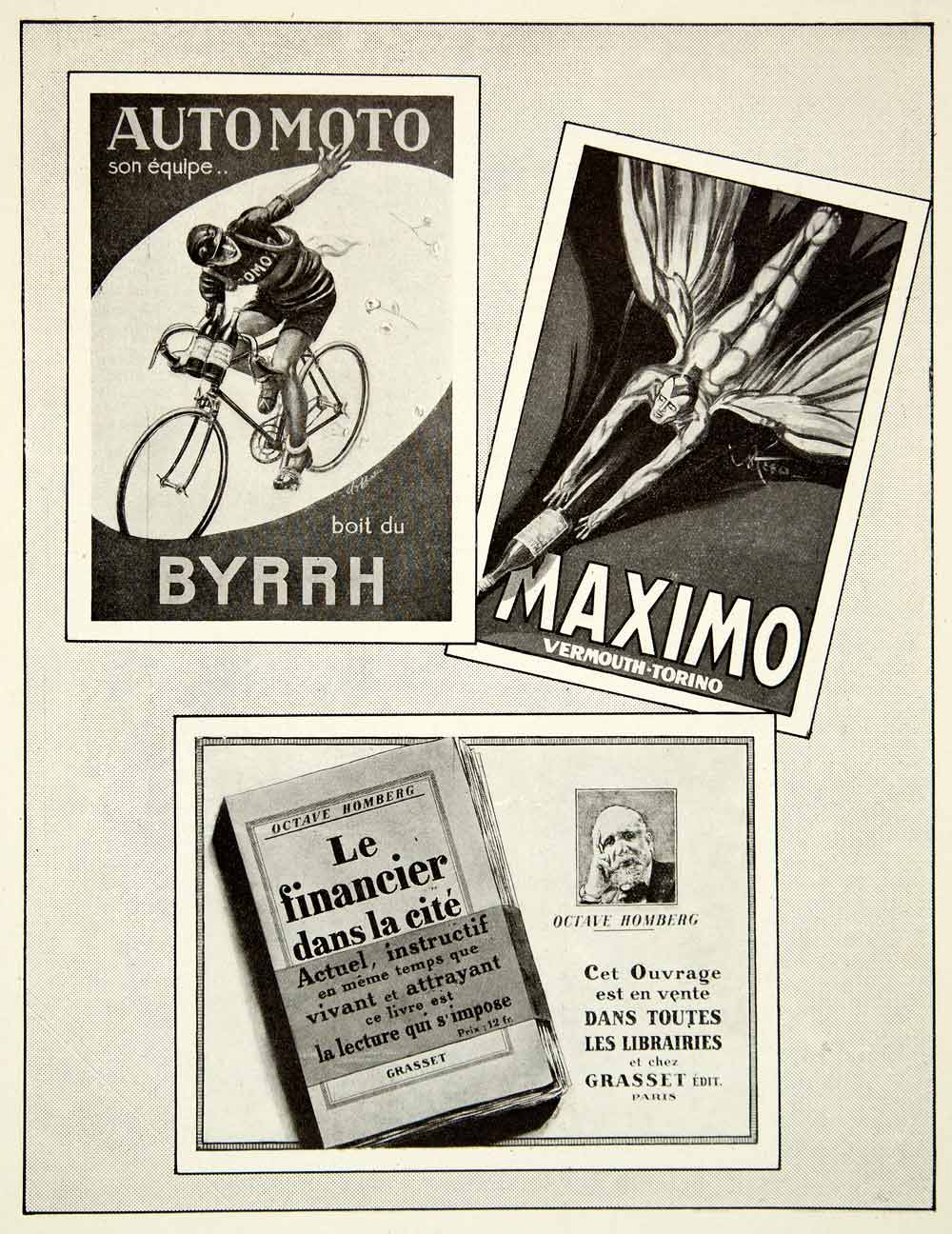 1926 Print Automoto Byrrh Maximo Grasset Octave Homberg Advertising VENA3