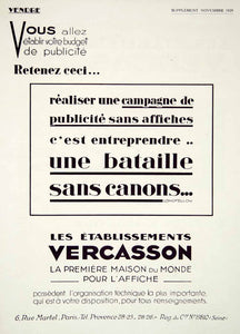 1929 Ad Vercasson Ideal-Decolorant French Advertising Agency 6 Rue Martel VENA3
