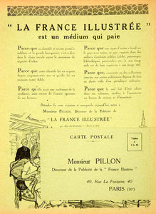 1926 Ad Catholic Publication France Illustree 40 Rue La Fontaine Paris VENA3