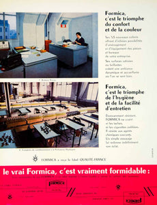 1957 Ad Formica Household Decoration French Advertisement Parfumerie VENA6