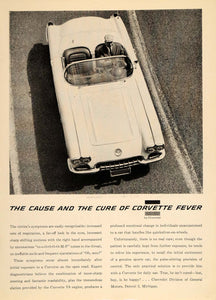 1959 Ad Chevy Corvette V8 C1 Sports Car Convertible Gentleman Highway VET1