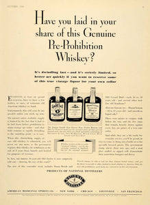 1934 Ad Grand Dad National Distillers Whiskey Liquor - ORIGINAL ADVERTISING VF1