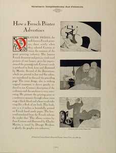 1926 Print Illustration Draeger Freres Printer Cocteau - ORIGINAL