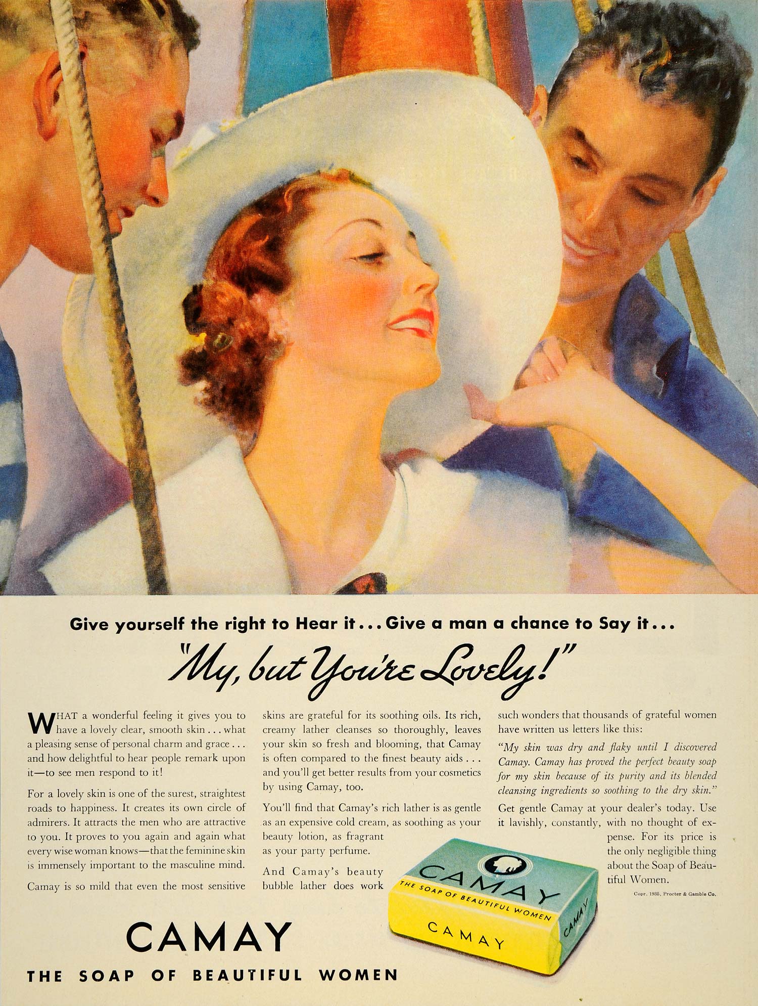 1935 Ad Camay Soap Women Skin Beauty Proctor Gamble - ORIGINAL ADVERTISING WH1