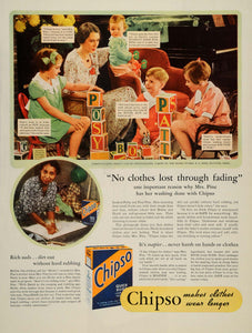 1934 Ad Chipso Quick Suds Detergent Soap Flakes Pine - ORIGINAL ADVERTISING WH1