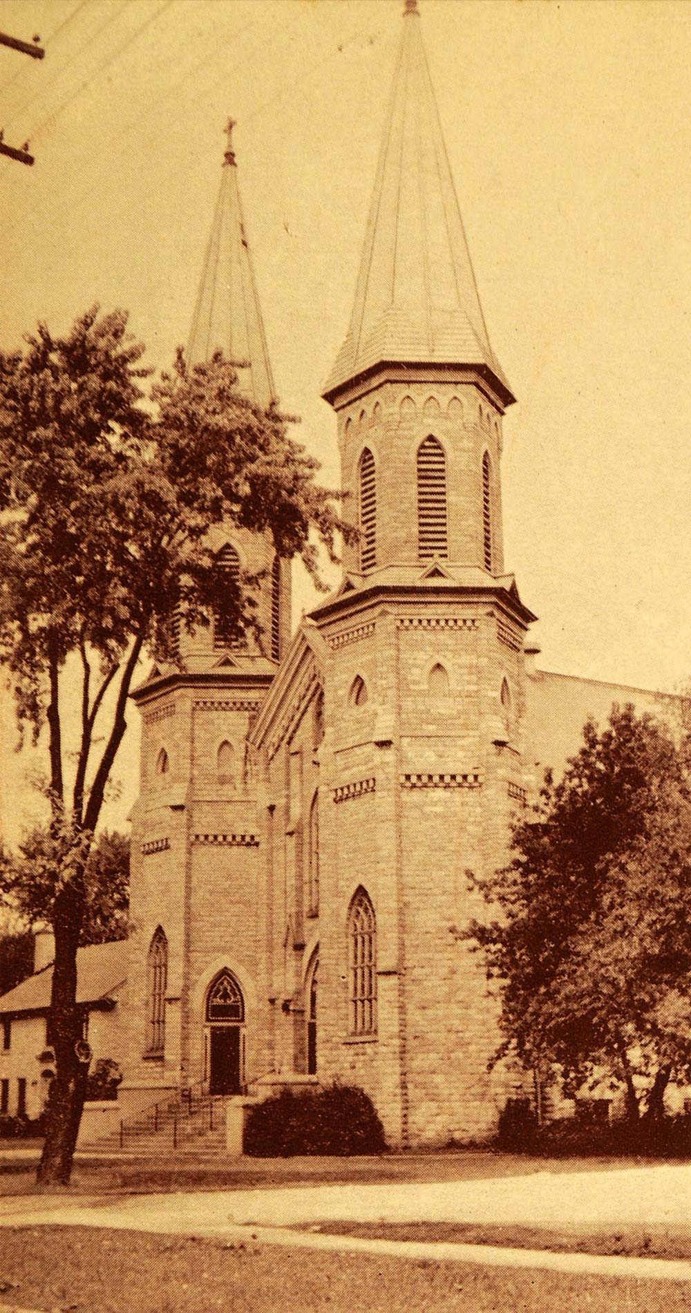 1949 Print Saint Louis Church Fond Du Lac Wisconsin - ORIGINAL HISTORIC WIS1