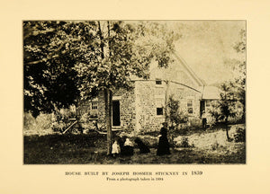 1921 Print Photo Joseph Hosmer Stickney House 1884 - ORIGINAL HISTORIC WIS1