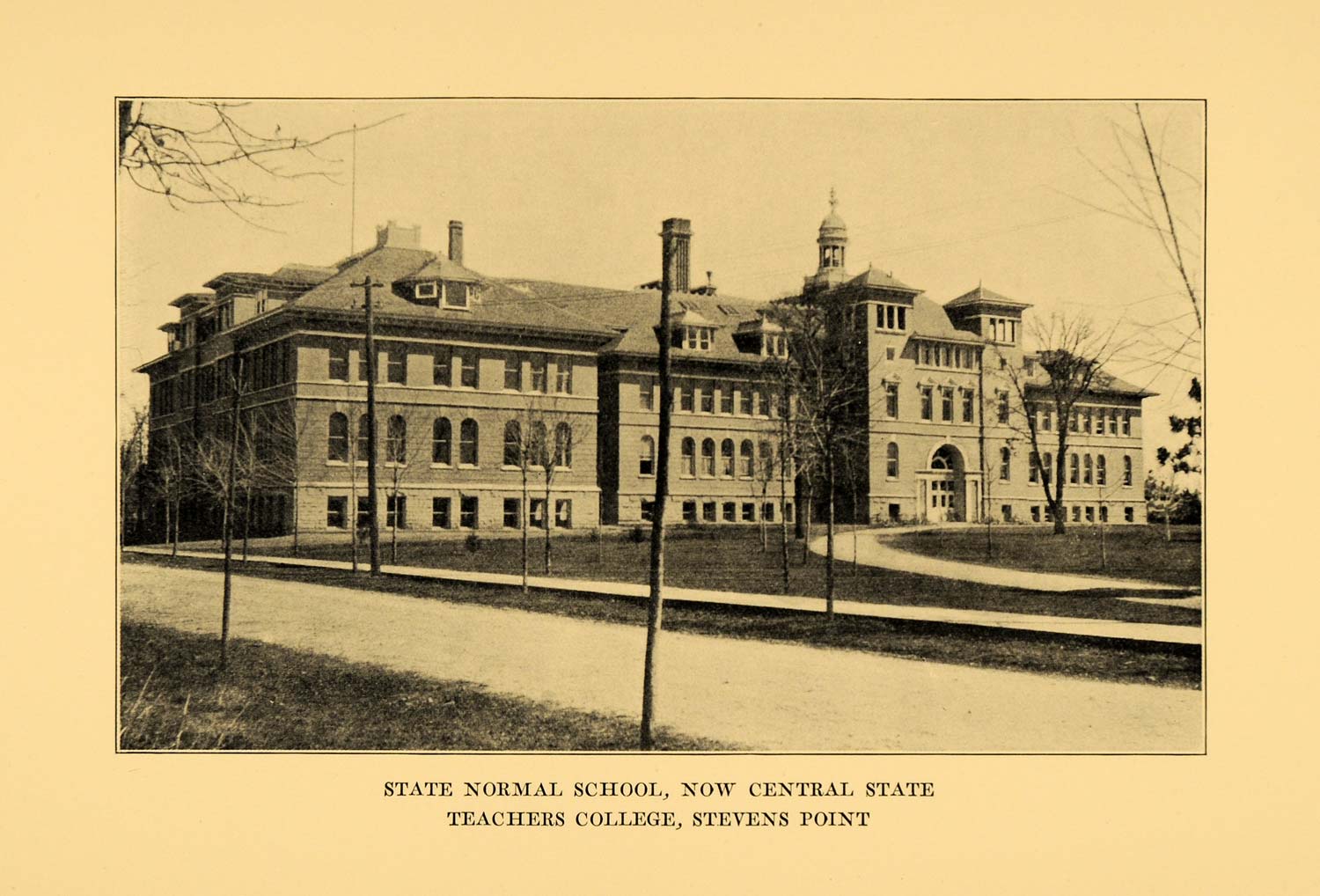 1932 Print Central State Teacher College UWSP WI Campus ORIGINAL HISTORIC WIS1