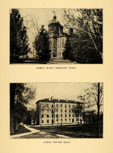 1936 Print WI Madison University Bascom & South Hall - ORIGINAL HISTORIC WIS1