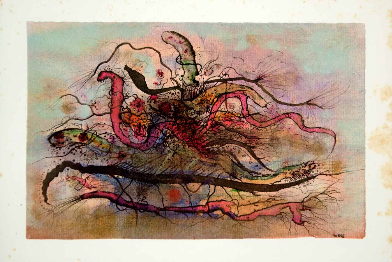 1965 Photolithograph Wols A. O. Wolfgang Schulze Witches Sorcieres