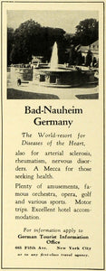 1930 Ad Bad Nauheim Germany Health Resort Sanatorium Rheumatism Disease WT1
