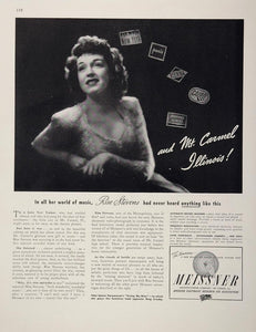 1944 Ad Rise Stevens Meissner Phonograph Mt. Carmel WW2 - ORIGINAL WW2-1