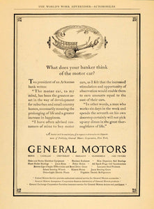 1924 Ad General Motor Cars Prolong Life and Happiness - ORIGINAL ADVERTISING WW3