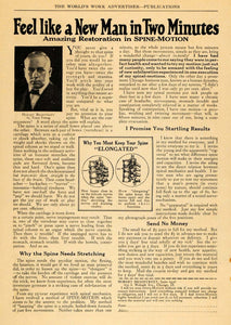 1926 Ad Spine-Motion Hobart Bradstreet Health Beauty - ORIGINAL ADVERTISING WW3