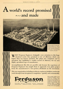 1930 Ad H. K. Ferguson Co. Westvaco Chlorine Products - ORIGINAL ADVERTISING WW3