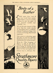 1918 Ad Strathmore Quality Papers Frank Alvah Parsons - ORIGINAL ADVERTISING WW3