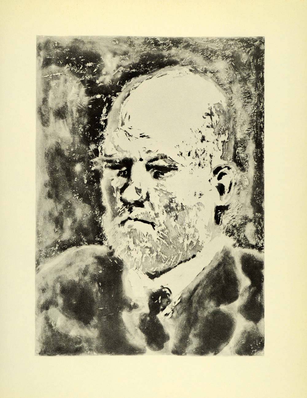 1956 Print Pablo Picasso Ambroise Vollard II Portrait Etching Abstract Modern