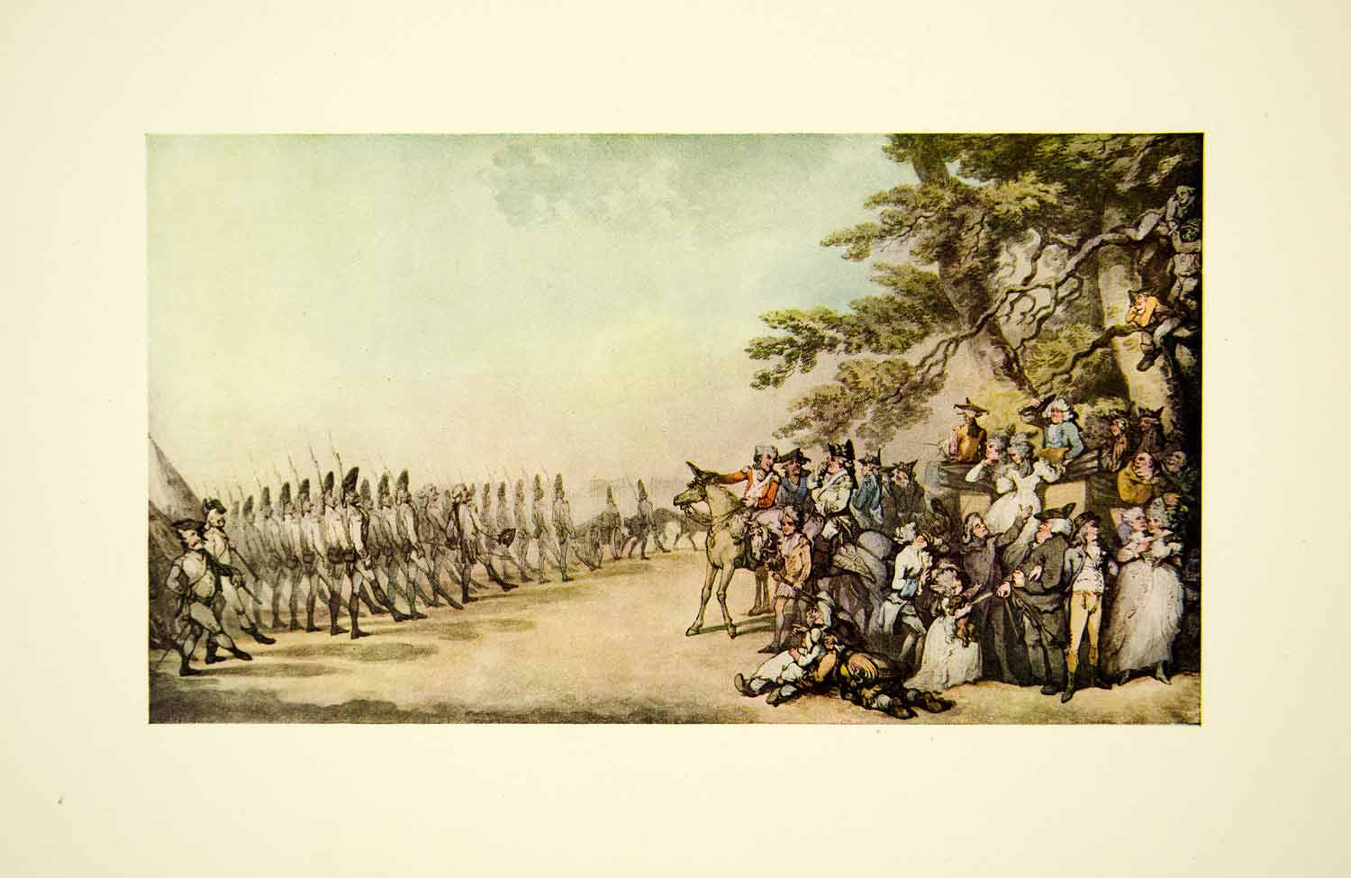 1952 Offset Lithograph French Review Military Uniform Art Thomas XAAA5