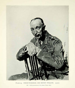 1923 Print Sir William Orpen Realism Art Portrait Field Marshal Henry XAAA8