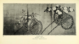 1935 Print Flower Cart Botanical Kano Bigelow Ritsuo Blossom Floral XAB9