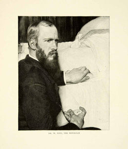 1899 Print Portrait Doctor Washington Epps Lawrence Alma Tadema Patient XABA4