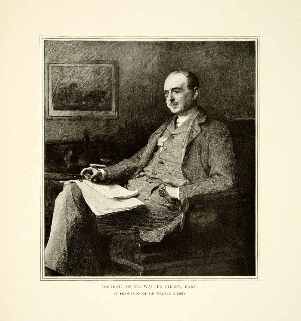 1899 Print Portrait Sir Walter Gilbey English Merchant Politician XABA4