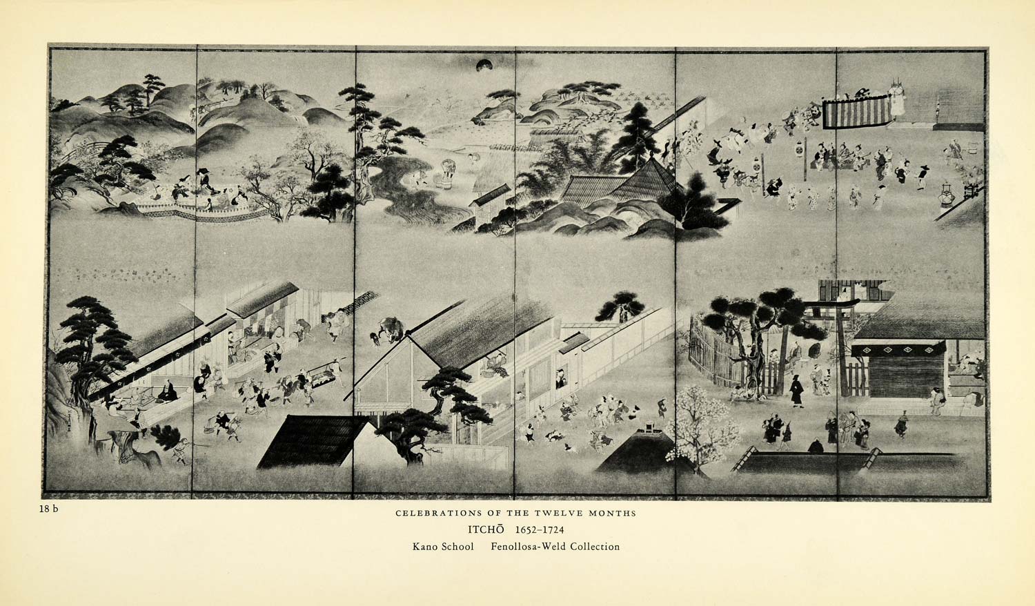 1938 Print Buddha Itcho Celebration Twelve Months Festival Japanese Art XAC1