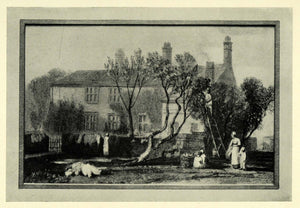 1919 Print Historic Steeton Manor House Farnley Leeds England Joseph Turner XAC9